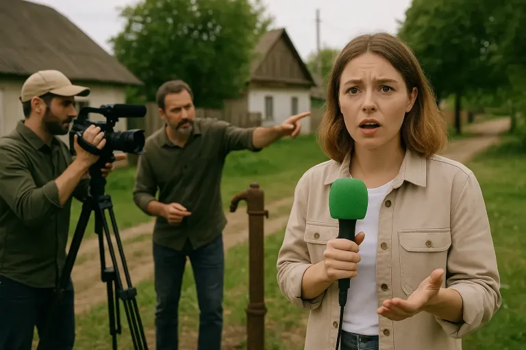 блогер рассказывает о водной проблеме в деревне